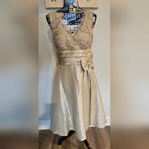 NWT Boutique Tea Length Formal Dress Size 8